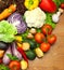 Assortment of fresh Organic Vegetables
