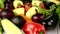 Assortment of home-grown mediterranean fresh vegetables for healthy cooking.