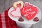 Assortment of Valentine Cookies