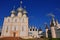 Assumption Cathedral, belfry and Church of the Resurrection in Kremlin in Rostov The Great