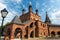 Assumption Cathedral on the historic street in central Moscow (Krutitskoe Compound)