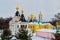 Assumption Cathedral in Kremlin of city of Dmitrov, Russia