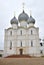 Assumption Cathedral in Rostov Kremlin, Rostov, one of oldest town and tourist center of Golden Ring, Yaroslavl region