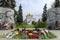 Assumption Cathedral and the War Memorial in Yaroslavl, Russia.