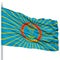 Astana City Flag on Flagpole