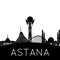 Astana city silhouette