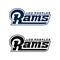 ASTANA, KAZAKHSTAN -25 October 2020 : Los Angeles Rams icon. Los Angeles Rams logo. Vector Los Angeles Rams symbol. American