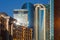 ASTANA, KAZAKHSTAN - JULY 25, 2017: View of the modern high-rise buildings the center of Astana city.