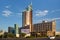 ASTANA, KAZAKHSTAN - JULY 25, 2017: View of the modern high-rise buildings the center of Astana city.
