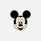 ASTANA, KAZAKHSTAN - July 3, 2020: Mickey Mouse sticker.