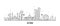 Astana skyline Kazakhstan city vector linear style