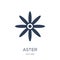 Aster icon. Trendy flat vector Aster icon on white background fr