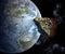 Asteroid on a collision course with Earth.