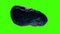 Asteroid Meteor Huge Space Rock Isolated On Greenscreen