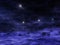 Asteroids or meteorites in space nebula. Deep space image, science fiction fantasy