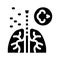 asthma attack icon vector glyph illustration
