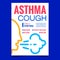 Asthma Cough Creative Promotional Poster Vector