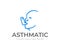 Asthma inhaler logo design. Man head with asthma spray vector design