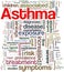 Asthma wordcloud