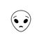 astonished extraterrestrial icon. Detailed set of avatars of professions icons. Premium quality line graphic design. One of the co