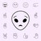 astonished extraterrestrial icon. Emoji icons universal set for web and mobile