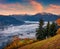 Astonishing autumn view of Zell lake.