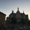 Astonishing gothic castle, Spain. IncreÃ­ble castillo visto camino a Santiago de Compostela.