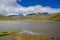 Astonishing Limpiopungo lake, in the National Park Cotopaxi