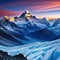 Astonishing mountain peaks at