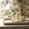 Astonishing wallpaper Bamboo Bounty - Light, wooden textures with a sustainable touch