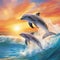 Astonishing wallpaper Dolphin Dance