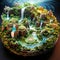 Astonishing wallpaper Ethereal Ecosystems: Floating islands with unique ecosystems