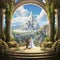 Astonishing Wallpaper: Valley of Vows - A Couple Taking Wedding Vows in a Scenic Religious Spot