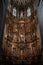 Astorga cathedral interior view of the altar and retablo mayor, example of medieval gothic architecture and sculpture