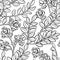 Astragalus seamless pattern