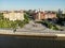 Astrakhan. The central embankment of the city. Monument to Peter 1 on the park for rest and walks. Panorama of the city of