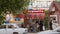 Astrakhan, Russia, May 24, 2016: Brand mimicry example. Local fast food using turned well known M of McDonald\'s in brand