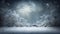 Astral Serenity Realistic Abstract Nature Wallpaper with Ethereal Snow Beauty