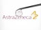 AstraZeneca - needle drop logo concept
