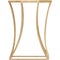 Astre End Table Table Base Color: Gold Leaf, Emery End Table, Designs Henrie Cross End Table with white background
