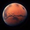 Astrological close-up image of the planet of Mars