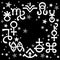 Astrological diadem (astrological signs and occult mystical symbols), celestial pattern background with stars.