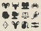 Astrological signs set