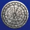 Astrological wheel on stone