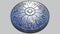Astrological zodiac signs inside of silver horoscope circle