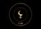 Astrology Alphabet, Lilith Black Moon, false fictive moon, apogee point of lunar orbit empty focus. Hieroglyphics character sign,