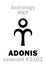 Astrology: asteroid ADONIS