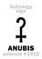 Astrology: asteroid ANUBIS
