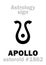 Astrology: asteroid APOLLO