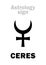 Astrology: asteroid CERES